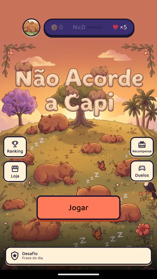 Tela inicial